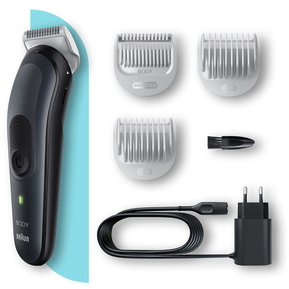 Trimmer BRAUN Body BG3350, acumulator, 80 min autonomie, negru
