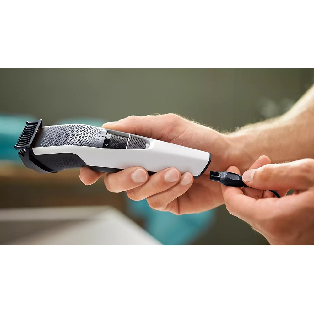 Aparat de tuns barba PHILIPS BT3206/14, acumulator, 45 min autonomie, alb