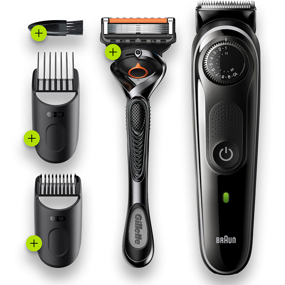 Aparat de tuns barba BRAUN BT5342, acumulator, 100 min autonomie, negru