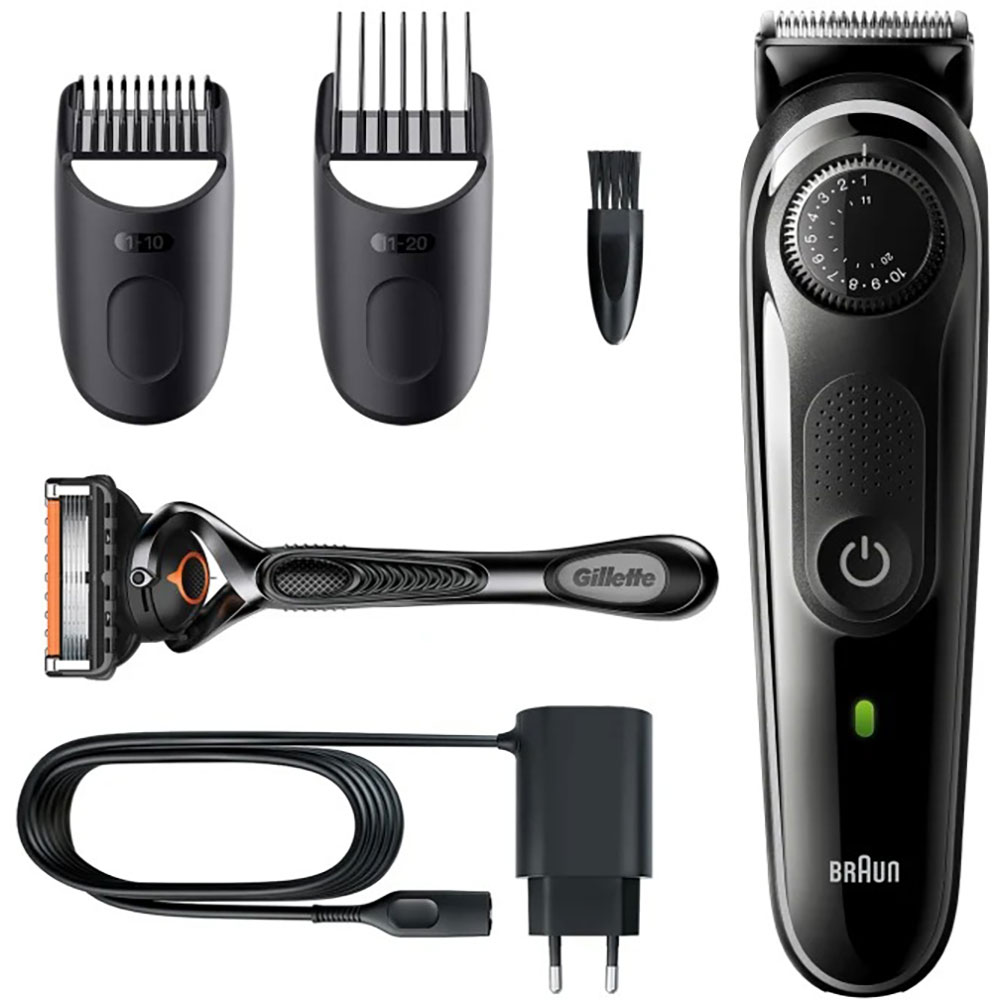 Aparat de tuns barba BRAUN BT5342, acumulator, 100 min autonomie, negru