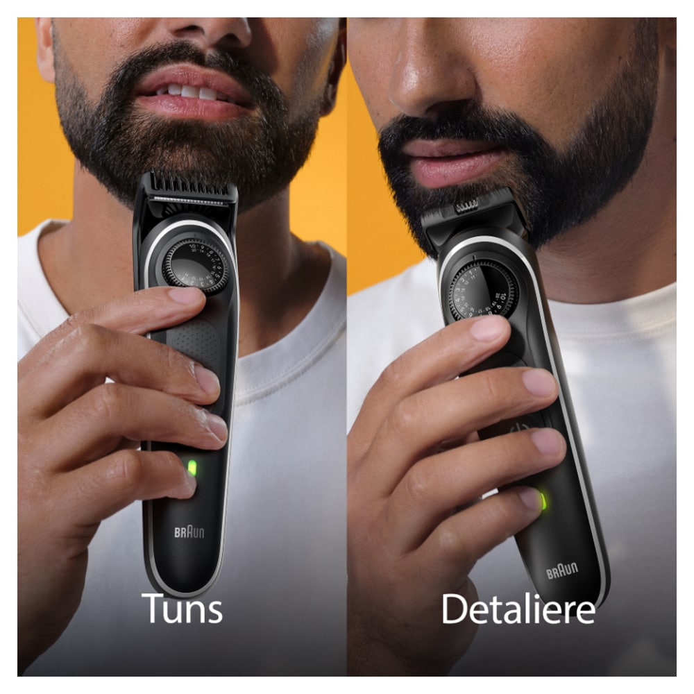 Aparat de tuns barba BRAUN BT5421, acumulator, 100 min autonomie, Wet&Dry, negru