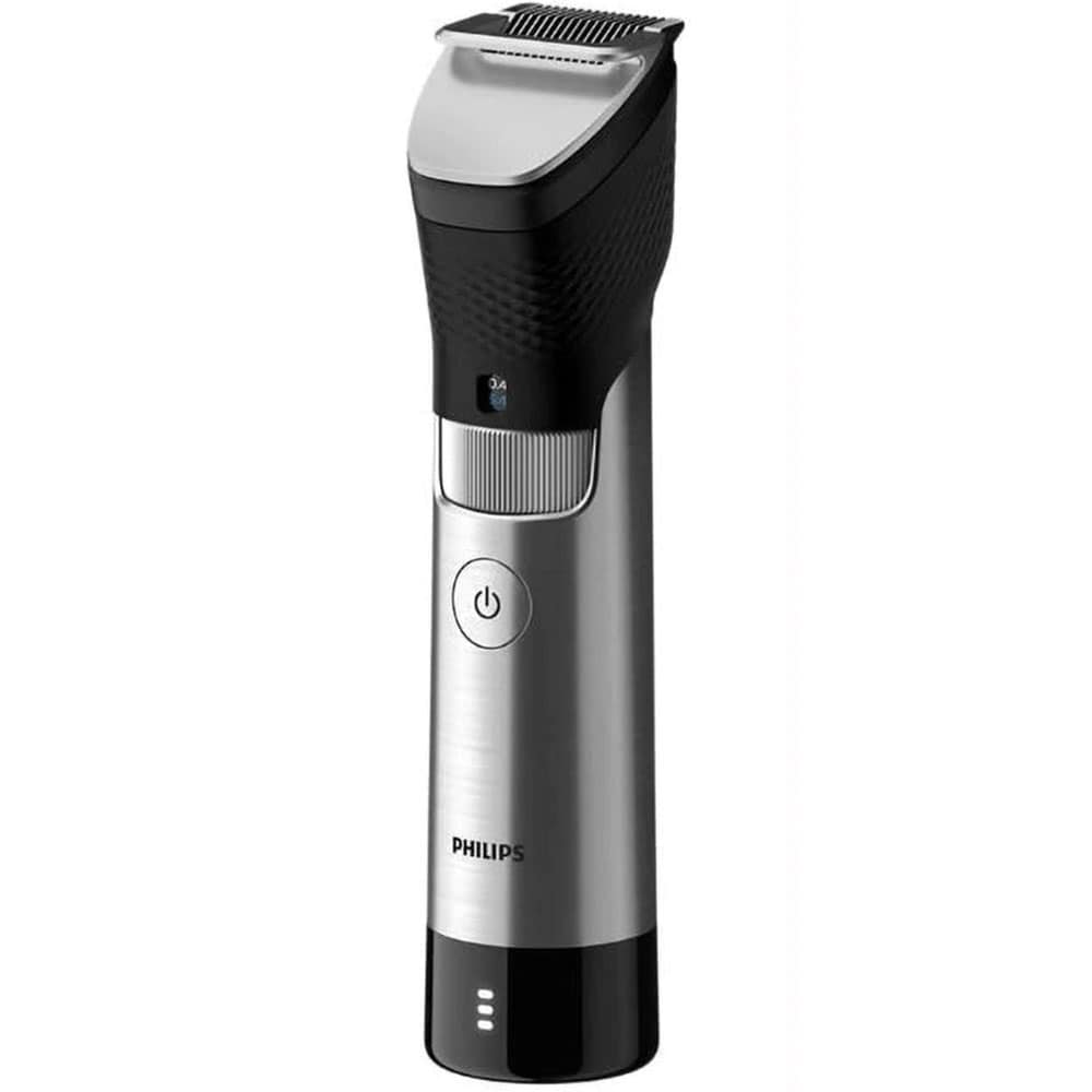Aparat de tuns barba PHILIPS Prestige 9000 BT9810/15, acumulator, 120 min autonomie, argintiu