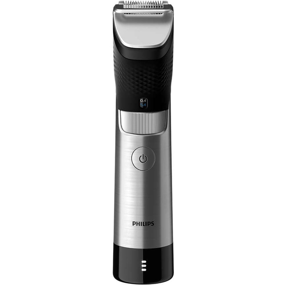 Aparat de tuns barba PHILIPS Prestige 9000 BT9810/15, acumulator, 120 min autonomie, argintiu