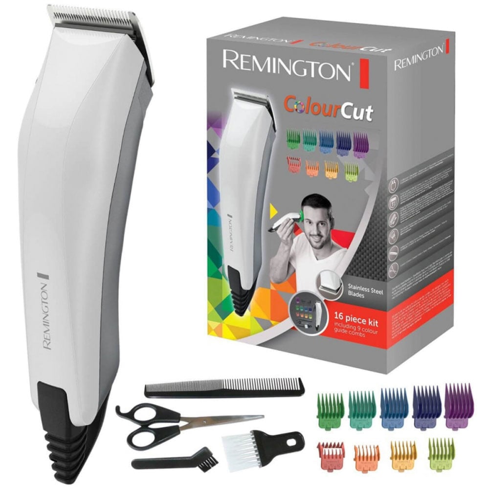 Aparat de tuns REMINGTON Colour Cut HC5035, retea, 1.5-25 mm, gri-negru
