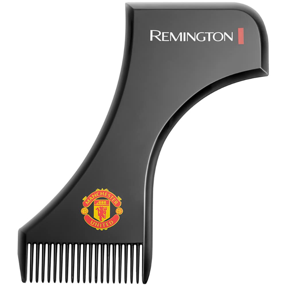 Aparat de tuns barba REMINGTON Beard Boss Manchester United Edition MB4128, acumulator, 40 min autonomie, rosu