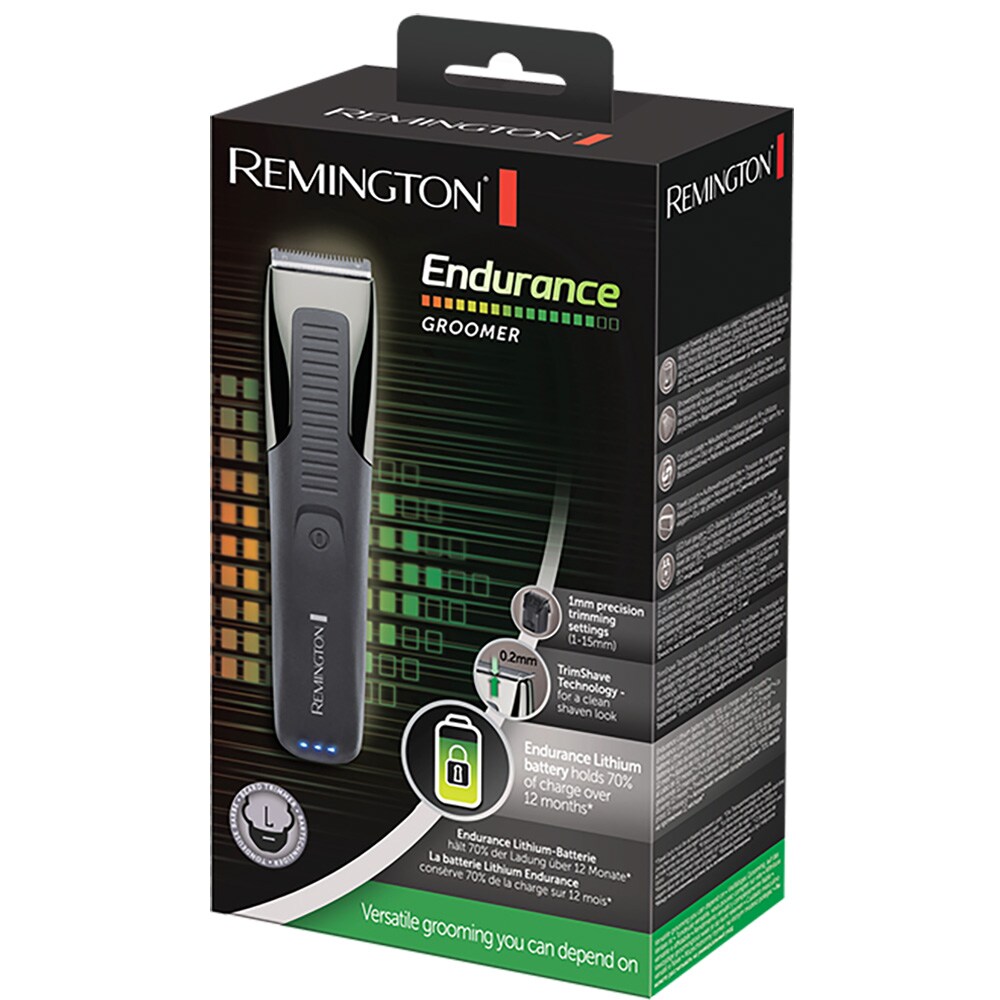 Aparat de tuns barba REMINGTON Endurance MB4200, acumulator, 90 min autonomie, negru