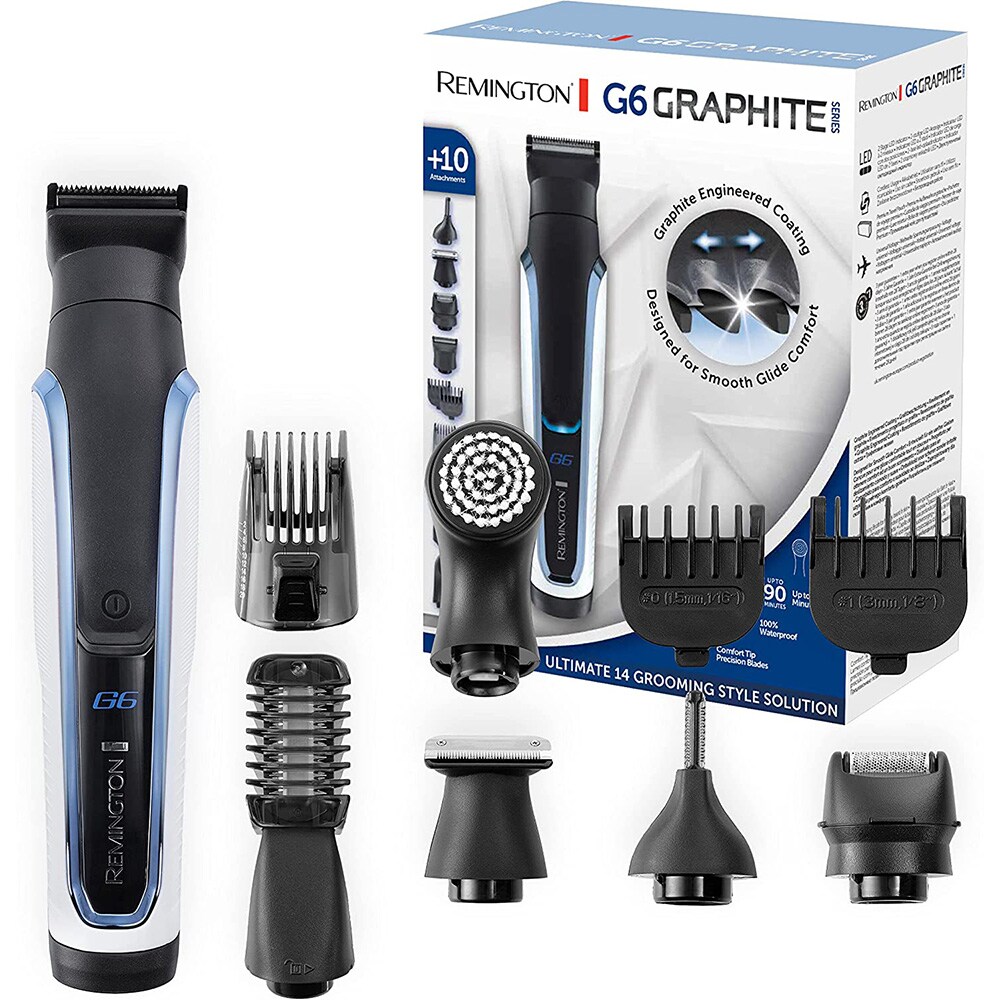 Aparat multifunctional REMINGTON 10in1 Graphite Series G6 PG6000, acumulator, 90 min autonomie, negru