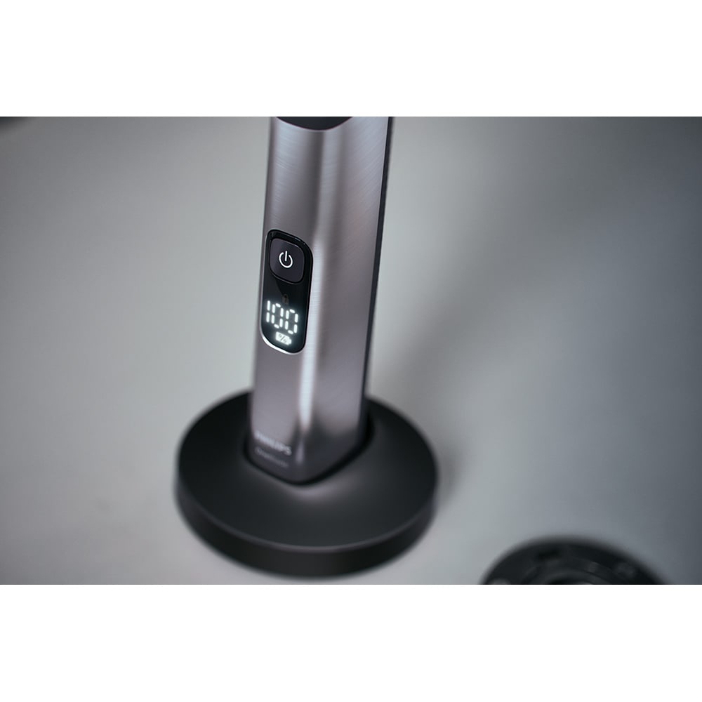 Aparat hibrid de barbierit, tuns barba si parul corporal PHILIPS Oneblade Pro 360 QP6551/17, acumulator, 120 min autonomie, crom