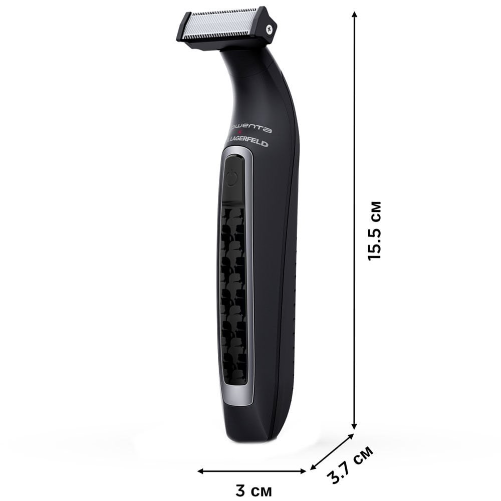 Aparat de tuns barba ROWENTA X Karl Lagerfeld Forever Sharp TN602LF0, acumulator, 120 min autonomie, negru
