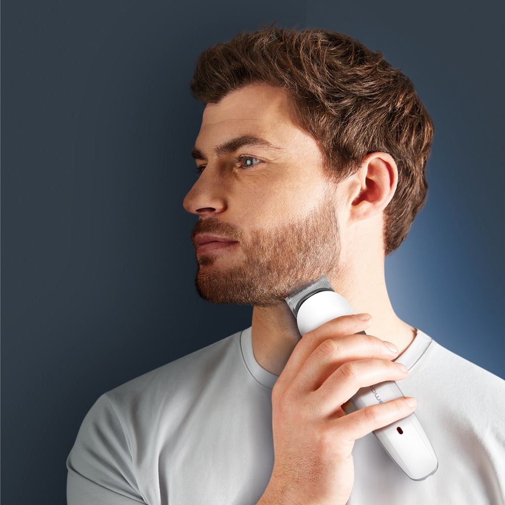 Aparat de tuns ROWENTA Multistyle 9 in 1 TN8961F4, acumulator, 60 min autonomie, 5 trepte, alb