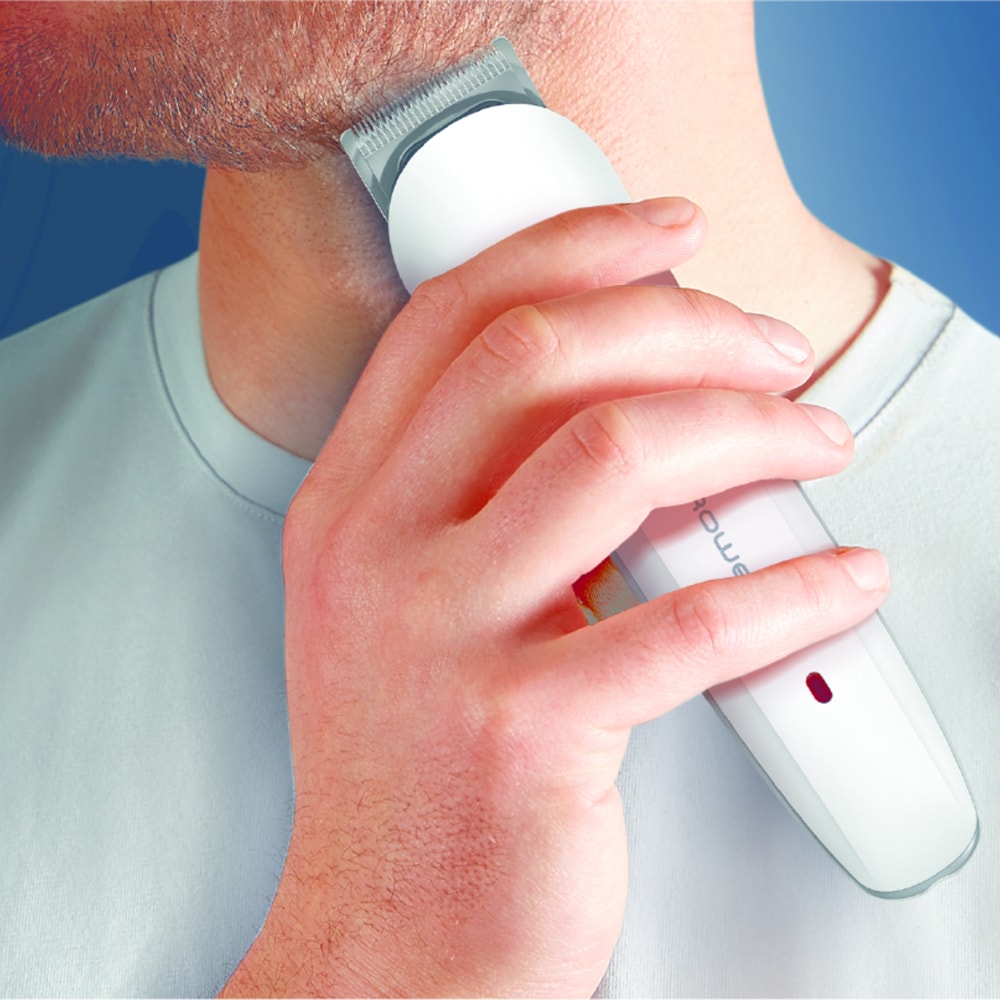 Aparat de tuns ROWENTA Multistyle 9 in 1 TN8961F4, acumulator, 60 min autonomie, 5 trepte, alb