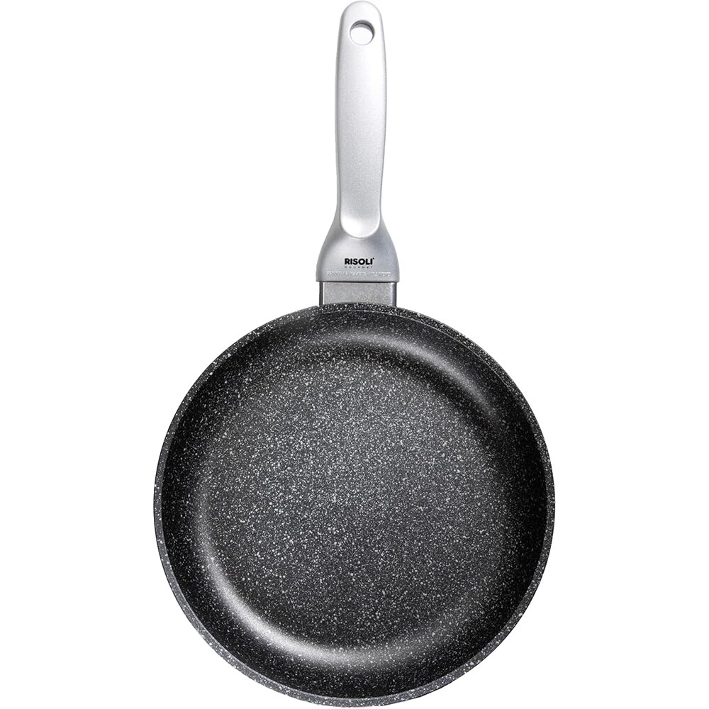 Tigaie RISOLI Granito Hardstone, 28 cm, aluminiu reciclat, negru