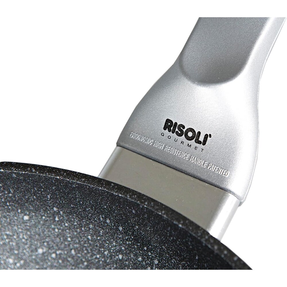 Tigaie RISOLI Granito Hardstone, 28 cm, aluminiu reciclat, negru