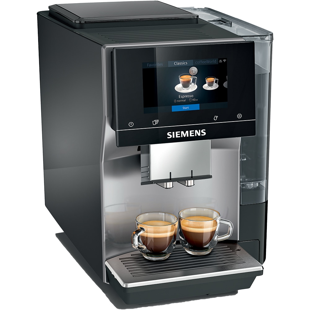 Espressor automat SIEMENS EQ700 TP705R01, 2.4l, 1500W, 19 bar, gri inchis