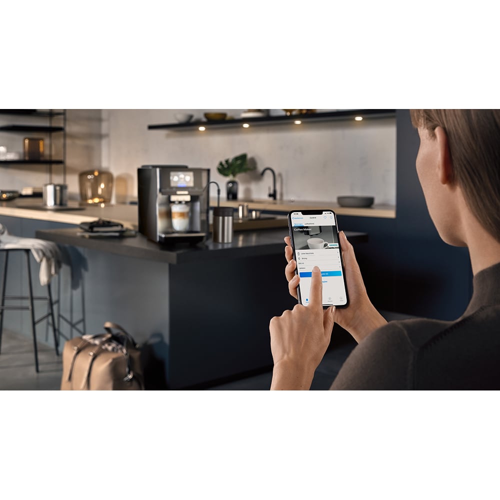 Espressor automat SIEMENS EQ700 TP705R01, 2.4l, 1500W, 19 bar, gri inchis