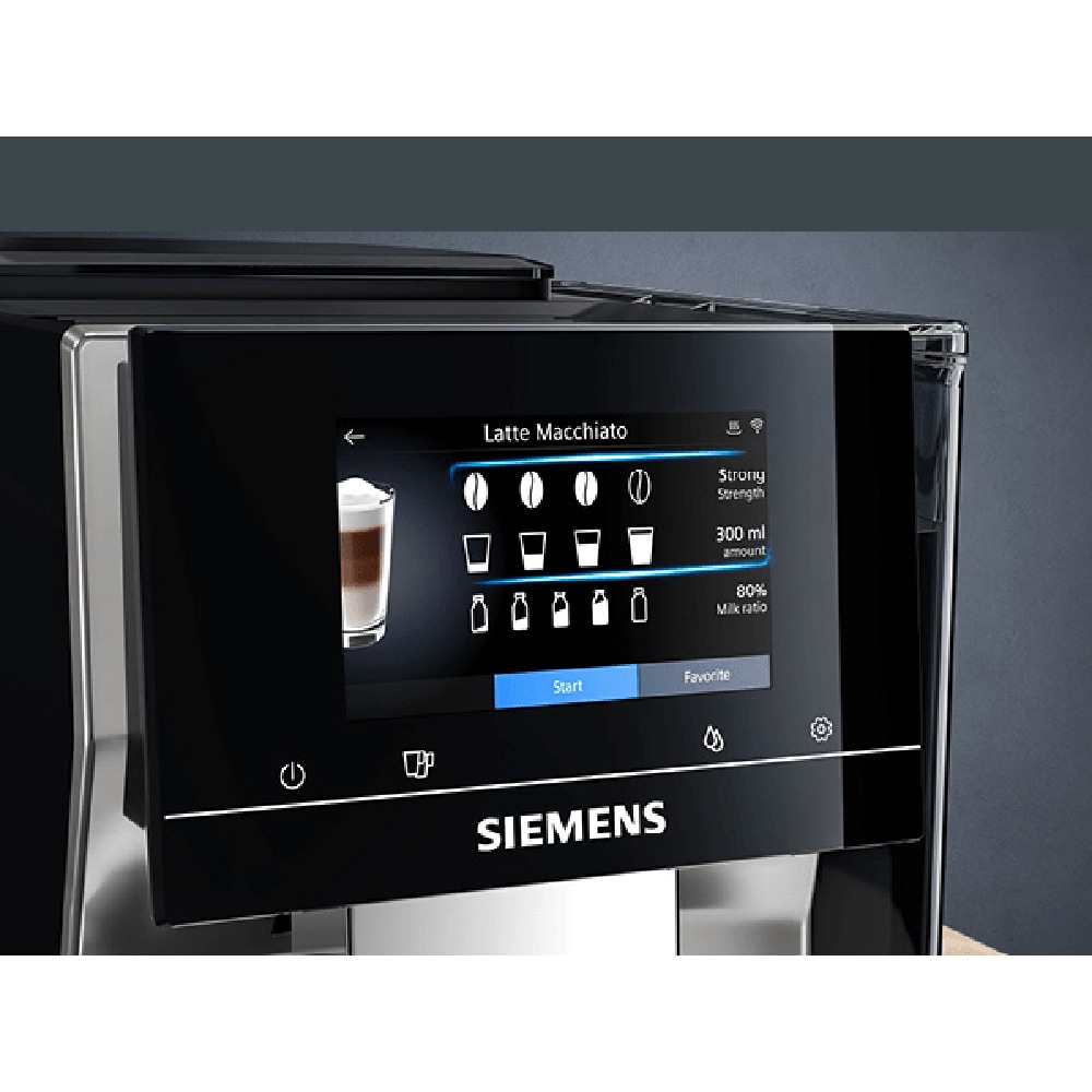Espressor automat SIEMENS EQ700 TP705R01, 2.4l, 1500W, 19 bar, gri inchis