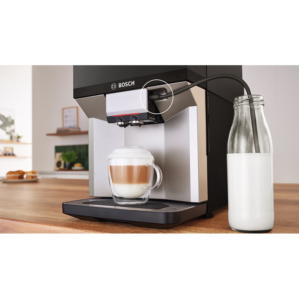 Espressor automat BOSCH Seria 4 VeroCafe TPE40307, 1,9l, 1500W, 15 bar, argintiu-negru