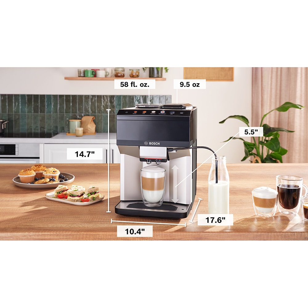 Espressor automat BOSCH Seria 4 VeroCafe TPE40307, 1,9l, 1500W, 15 bar, argintiu-negru