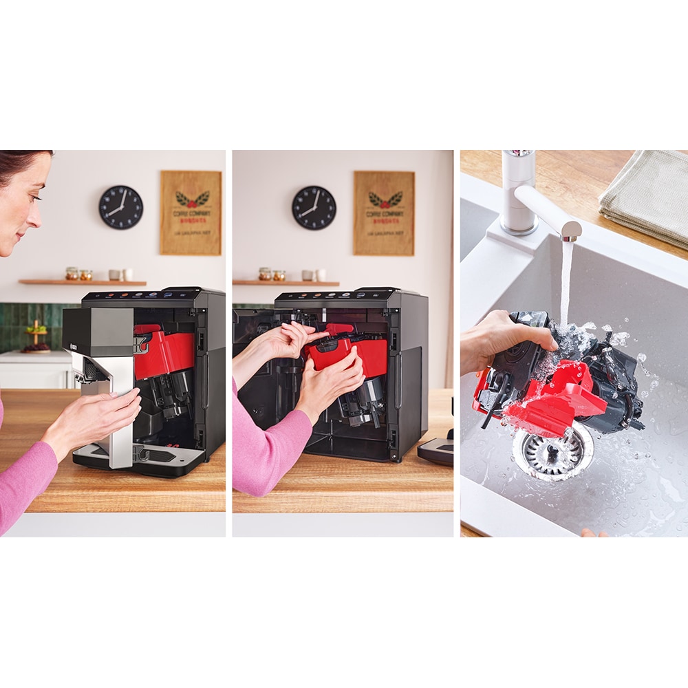 Espressor automat BOSCH Seria 4 VeroCafe TPE40307, 1,9l, 1500W, 15 bar, argintiu-negru