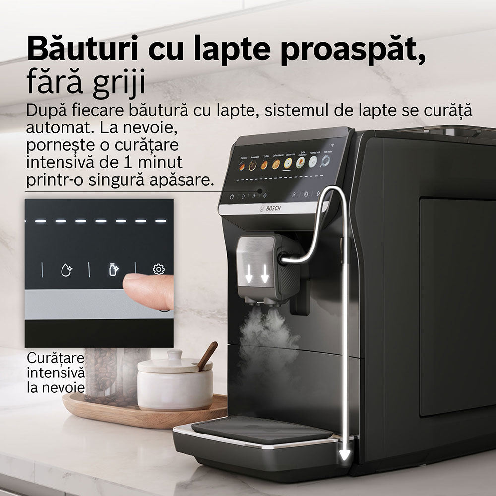 Espressor automat BOSCH TPR41503, 1.8l, 1500W, 15bar, negru