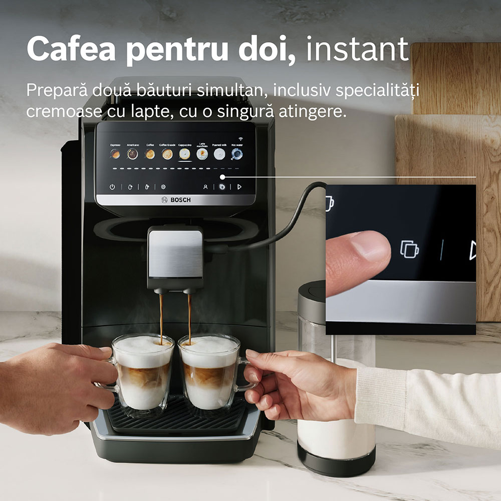 Espressor automat BOSCH TPR41503, 1.8l, 1500W, 15bar, negru