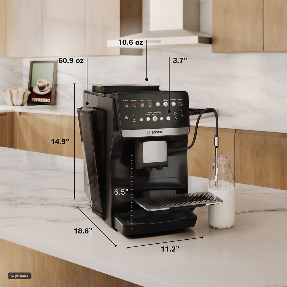 Espressor automat BOSCH TPR61309, 1.8l, 1500W, 15bar, negru