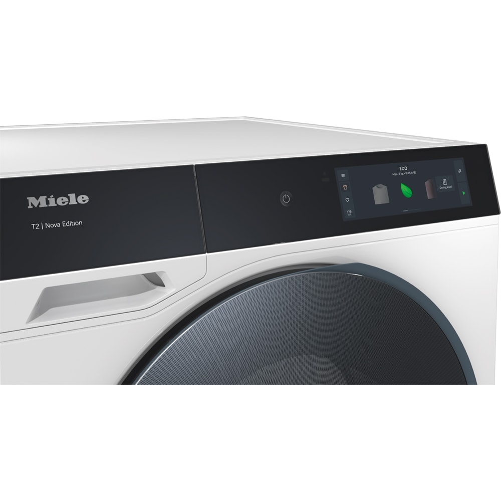 Uscator de rufe MIELE TQ 1000 WP Nova Edition, Pompa de caldura, 9 kg, 24 programe, Clasa B, Wi-Fi, alb