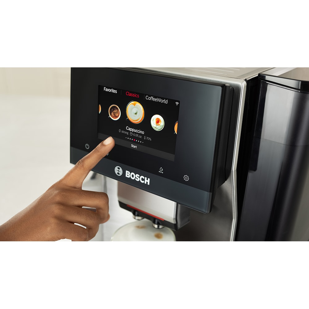 Espressor automat BOSCH Seria 8 VeroCafe TQE80703, 2.4l, 1500W, 19bar, negru