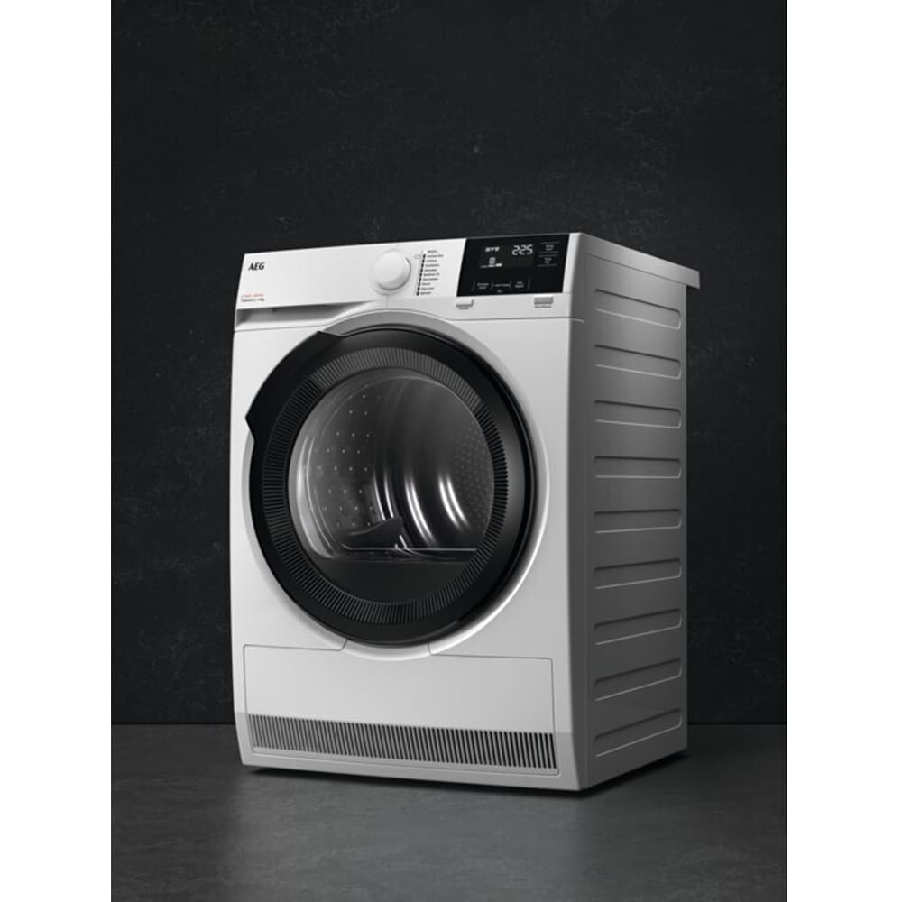 Uscator de rufe AEG Seria7000 TR7184E, Pompa de caldura, 8 kg, 10 programe, Clasa D, alb