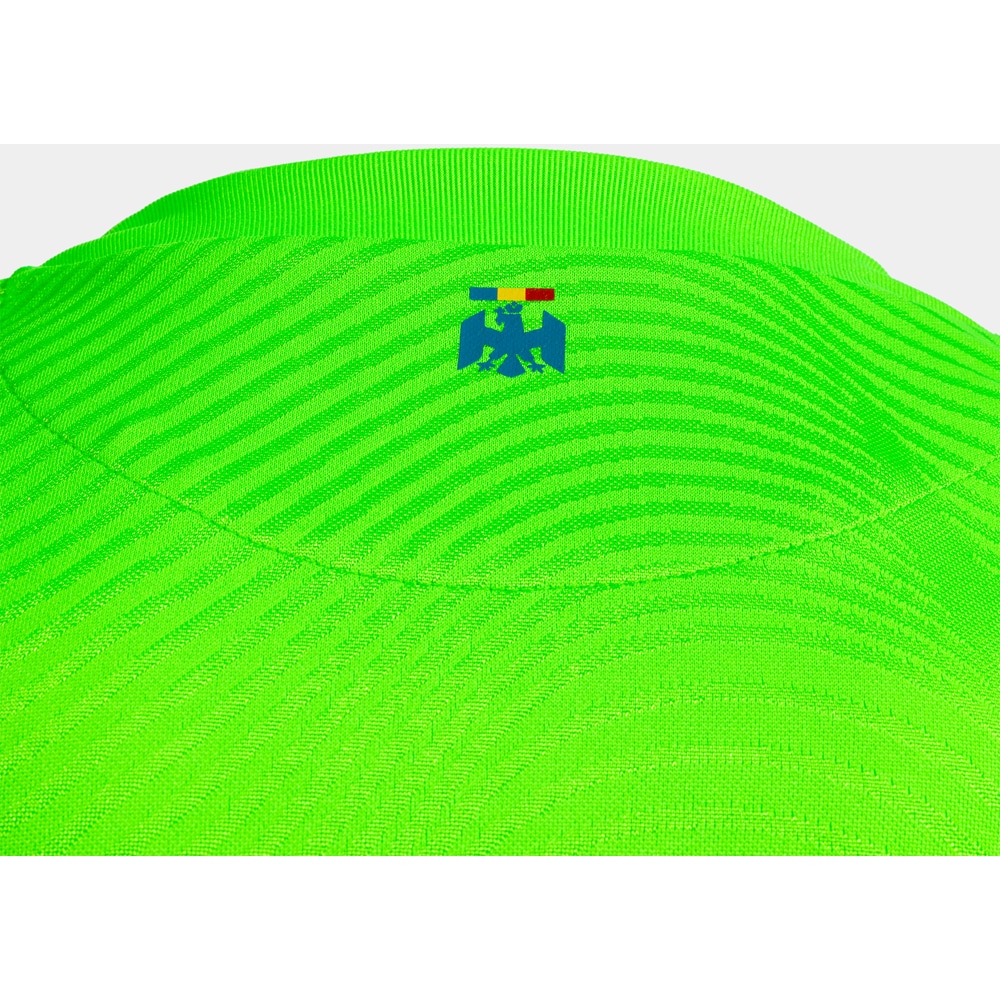 Tricou fotbal de joc JOMA Echipa nationala de Fotbal a Romaniei 2025, marimea S, verde fosforescent