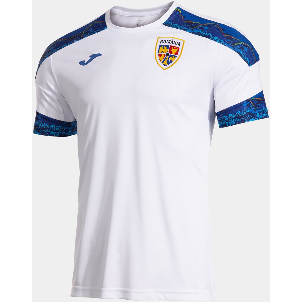 Tricou fotbal de antrenament JOMA Echipa nationala de Fotbal a Romaniei 2025, marimea S, alb