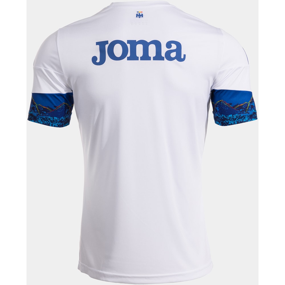 Tricou fotbal de antrenament JOMA Echipa nationala de Fotbal a Romaniei 2025, marimea S, alb