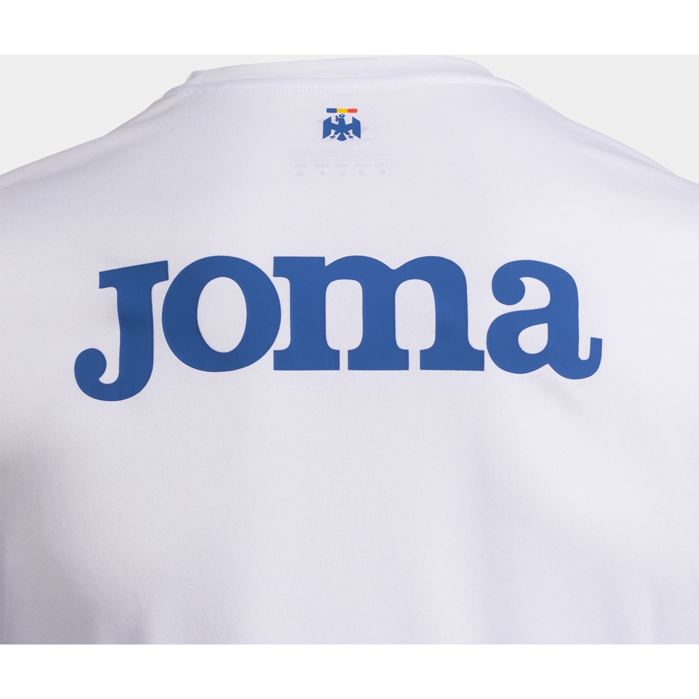 Tricou fotbal de antrenament JOMA Echipa nationala de Fotbal a Romaniei 2025, marimea S, alb