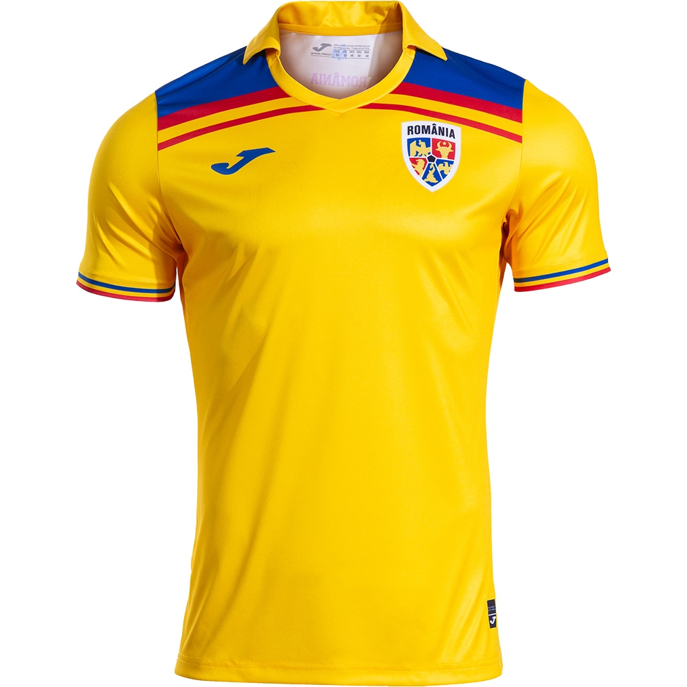 Tricou fotbal suporter 2 JOMA Echipa Nationala de Fotbal a Romaniei 2025, marimea L, galben