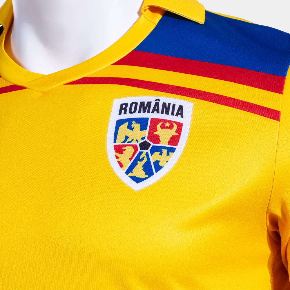 Tricou fotbal suporter 2 JOMA Echipa Nationala de Fotbal a Romaniei 2025, marimea L, galben