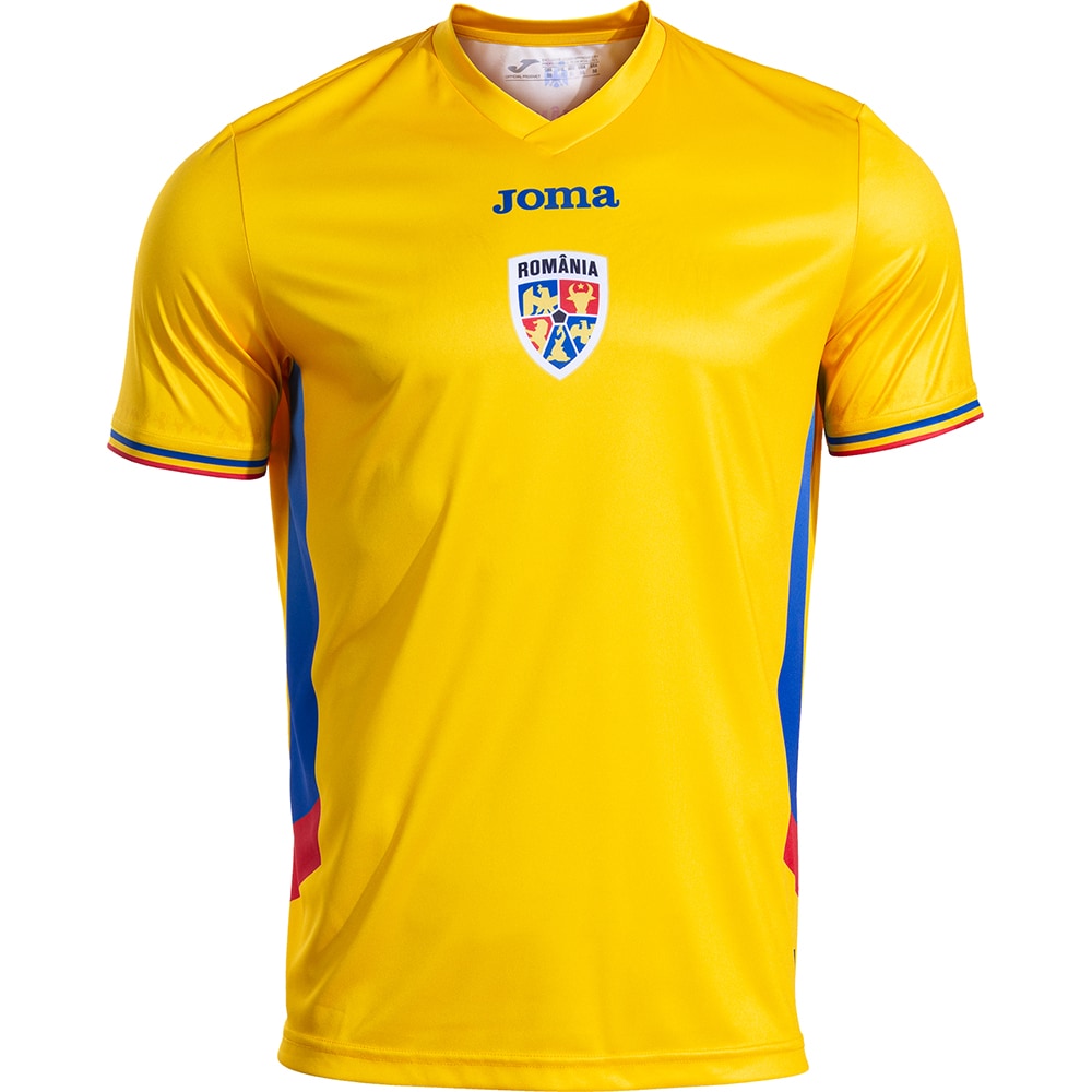 Tricou fotbal suporter 1 JOMA Echipa Nationala de Fotbal a Romaniei 2025, marimea M, galben