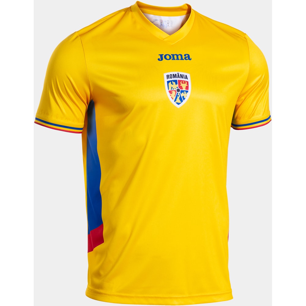Tricou fotbal suporter 1 JOMA Echipa Nationala de Fotbal a Romaniei 2025, marimea M, galben