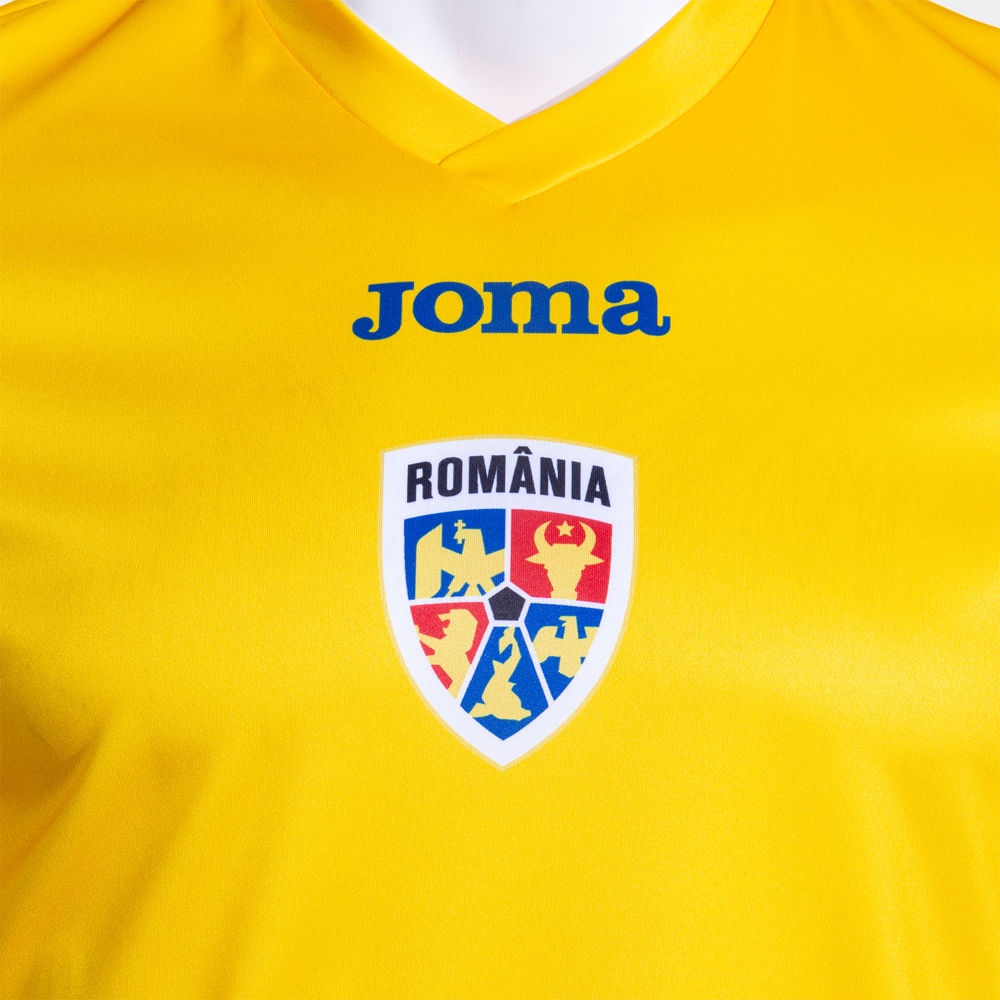Tricou fotbal suporter 1 JOMA Echipa Nationala de Fotbal a Romaniei 2025, marimea M, galben