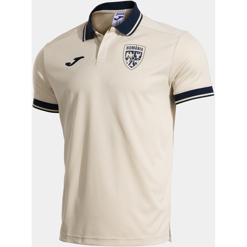 Tricou fotbal de prezentare JOMA Echipa Nationala de Fotbal a Romaniei 2025, marimea L, crem