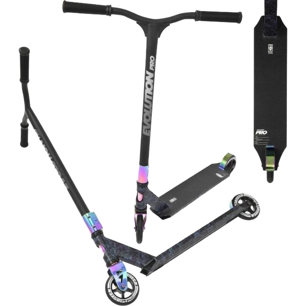 Trotineta copii RAVEN Evolution Pro, 5 ani+, 2 roti, greutate suportata 100kg, multicolor
