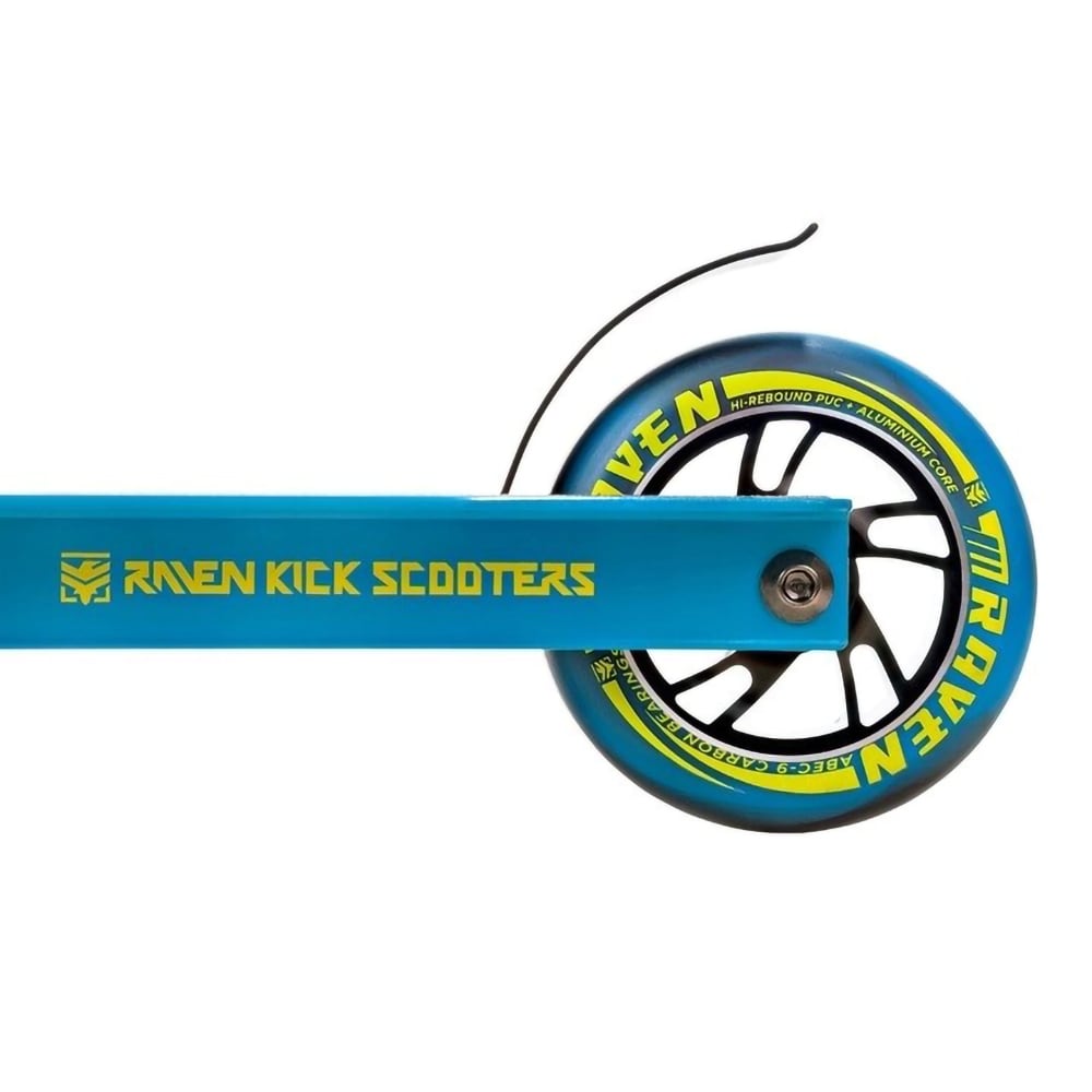 Trotineta copii RAVEN Evolution Lexer, 5 ani+, 2 roti, greutate suportata 100kg, albastru-verde