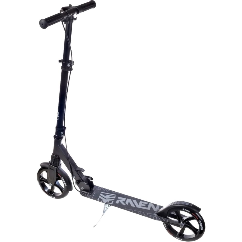 Trotineta copii RAVEN Straight Pro, 5 ani+, 2 roti, greutate suportata 100kg, negru