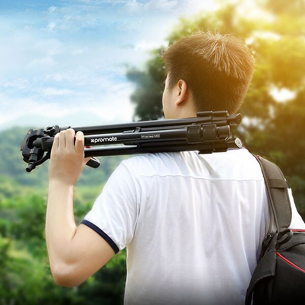 Trepied foto PROMATE Precise 140, 141 cm, negru