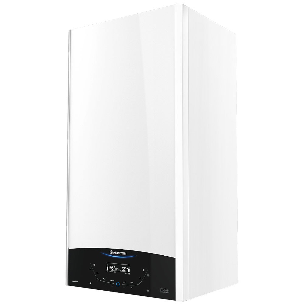 Centrala termica pe gaz in condensare ARISTON Genus One+, 24 kW, WiFi, Schimbator de caldura inox, Kit evacuare inclus, 3+2 ani extragarantie