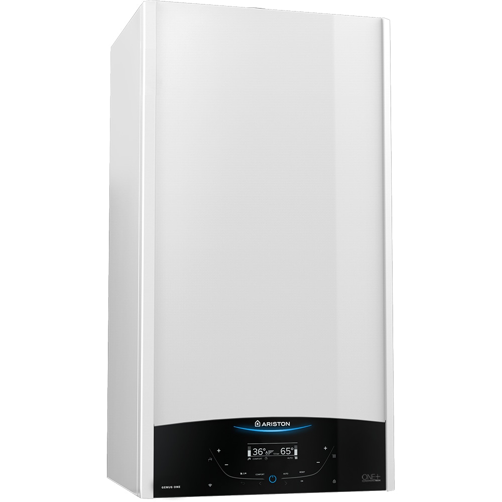 Centrala termica pe gaz in condensare ARISTON Genus One+, 35 kW, Schimbator de caldura inox, Kit evacuare inclus, 3+2 ani extragarantie