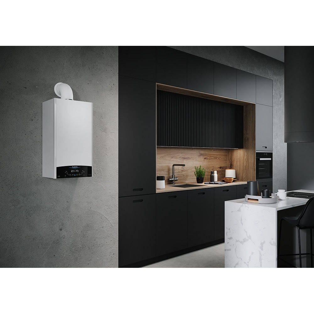 Centrala termica pe gaz in condensare ARISTON Genus One+, 35 kW, Schimbator de caldura inox, Kit evacuare inclus, 3+2 ani extragarantie