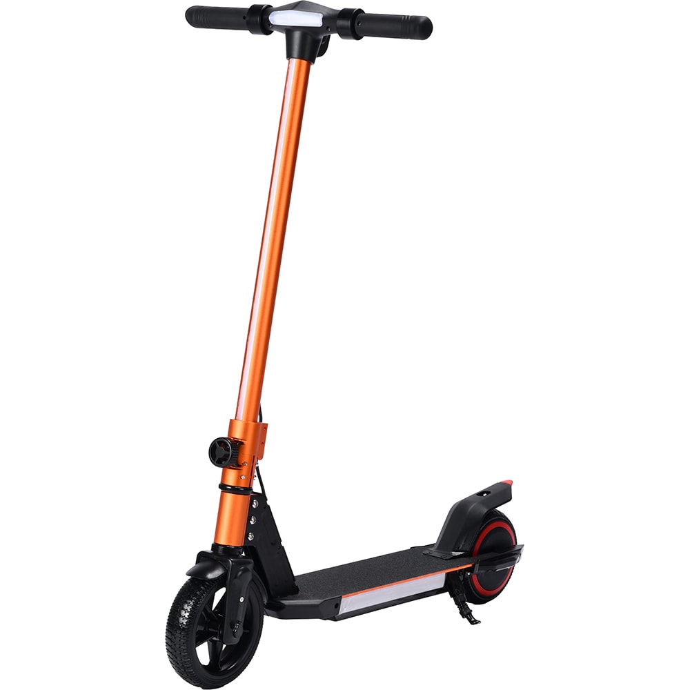 Trotineta electrica pentru copii MYRIA MY7060, 6.5 inch, pliabila, negru-portocaliu