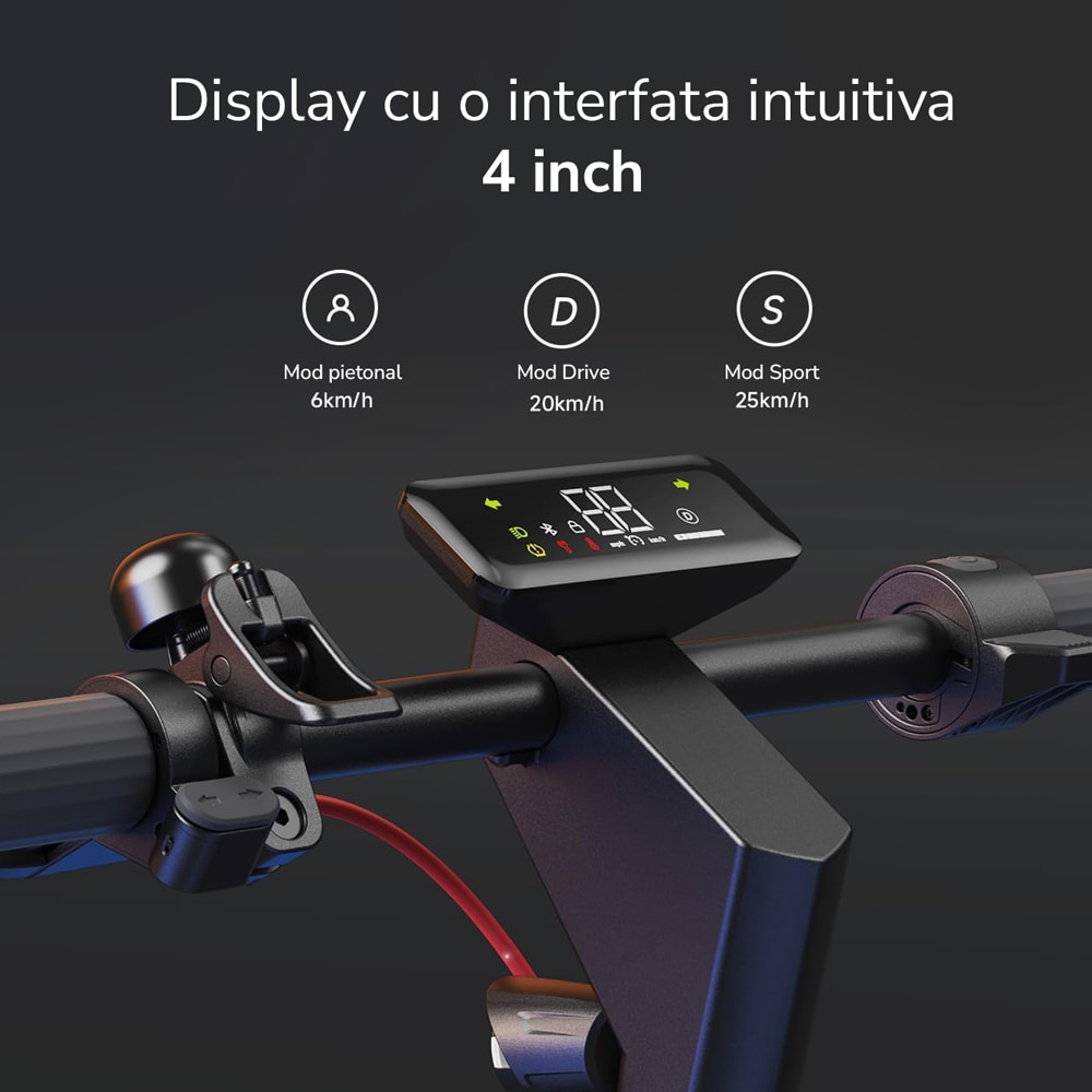 Trotineta electrica NAVEE S40, 10 inch, negru