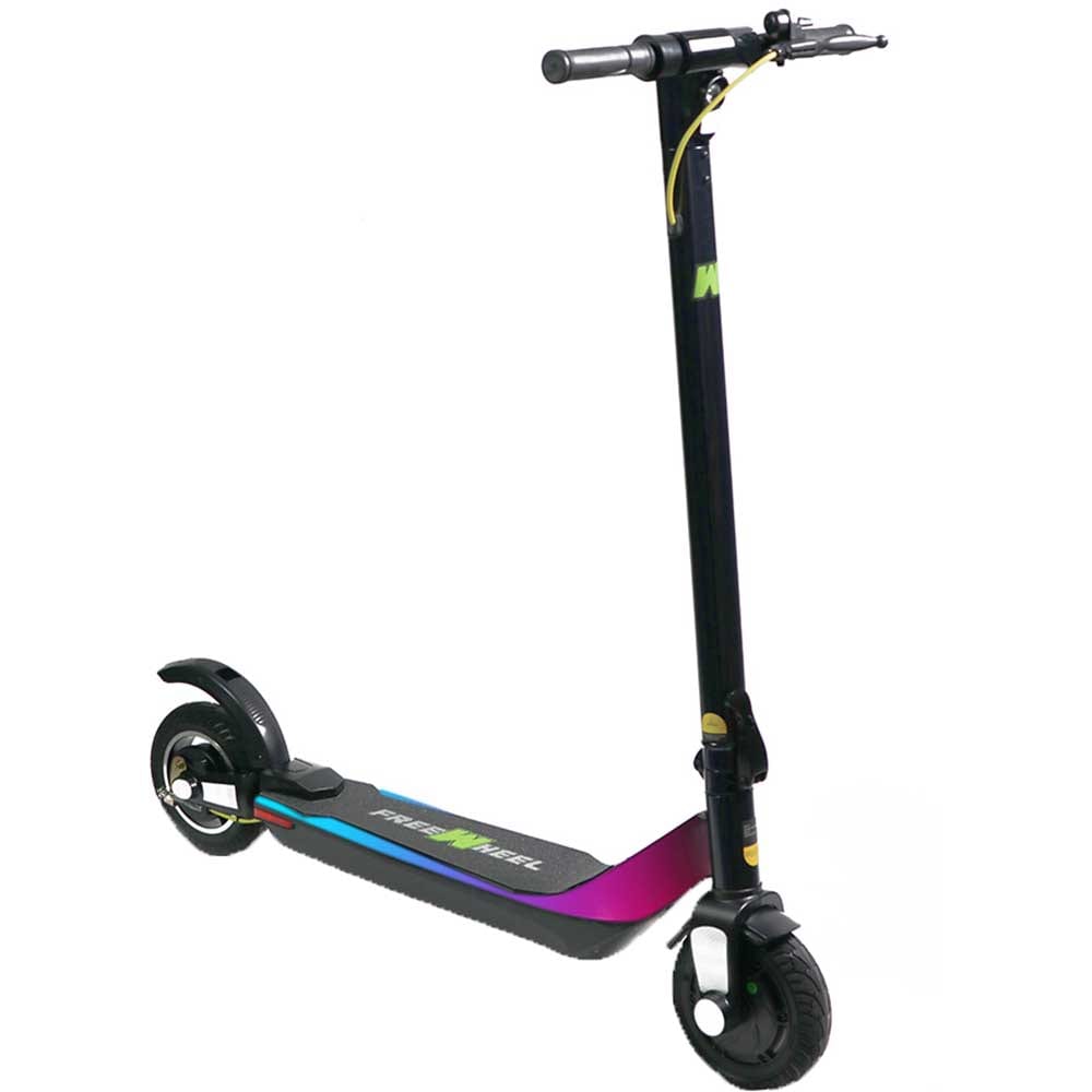 Trotineta electrica FREEWHEEL Rider T4 Light-Up, 8 inch, pliabila, negru