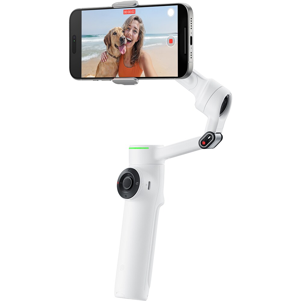 Stabilizator imagine Gimbal INSTA360 Flow 2 Pro Crator Kit, Bluetooth, 3 axe, 1100mAh, alb